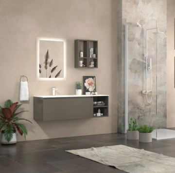 Шкаф за баня Space SP135M 133.5см Brooklyn Brown KARAG